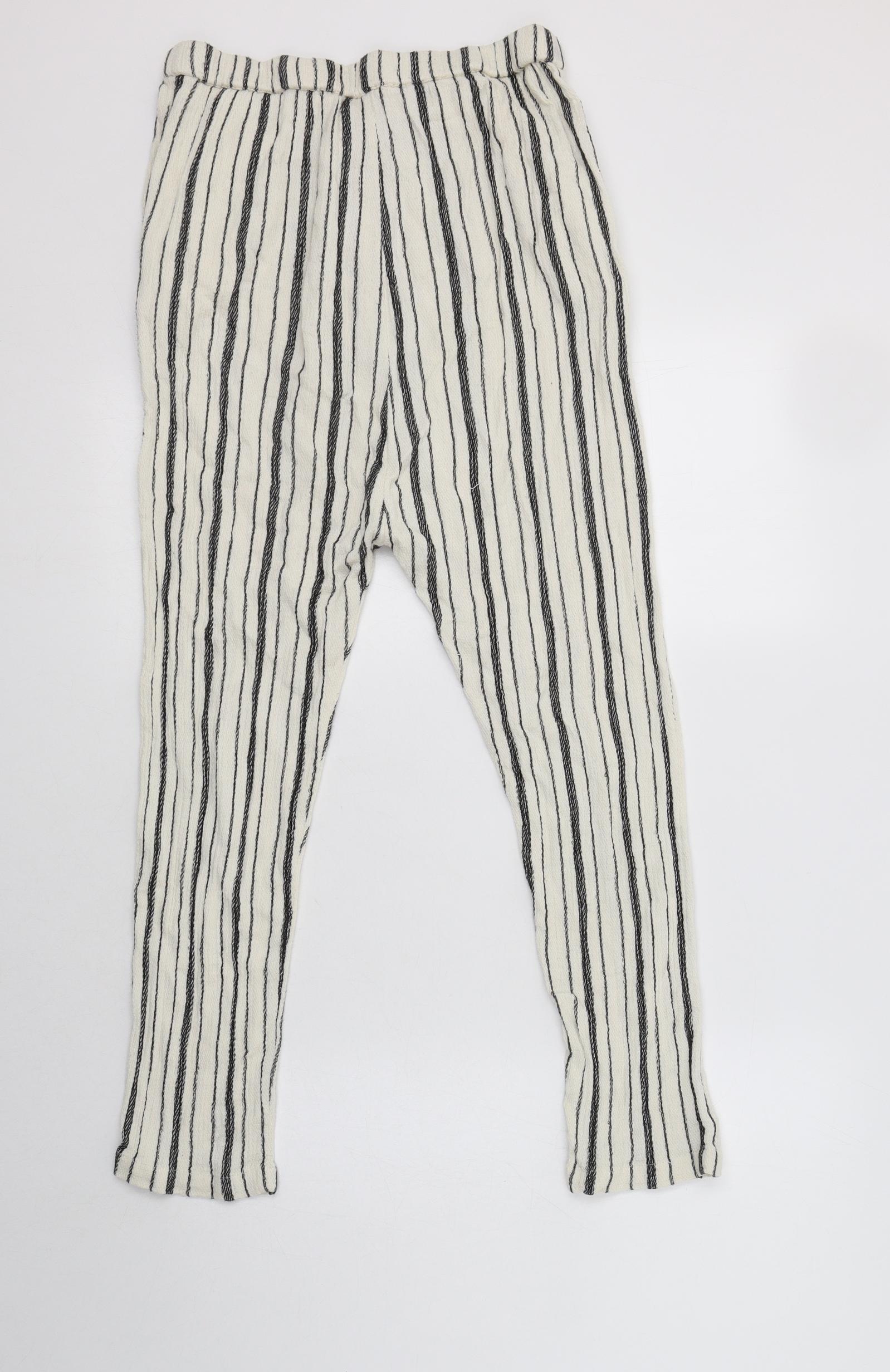 Zara Striped Pants With Tie Belt  Leggings Do Not Count as Pants Why I  Cant Get Behind the Trend  POPSUGAR Fashion Photo 10