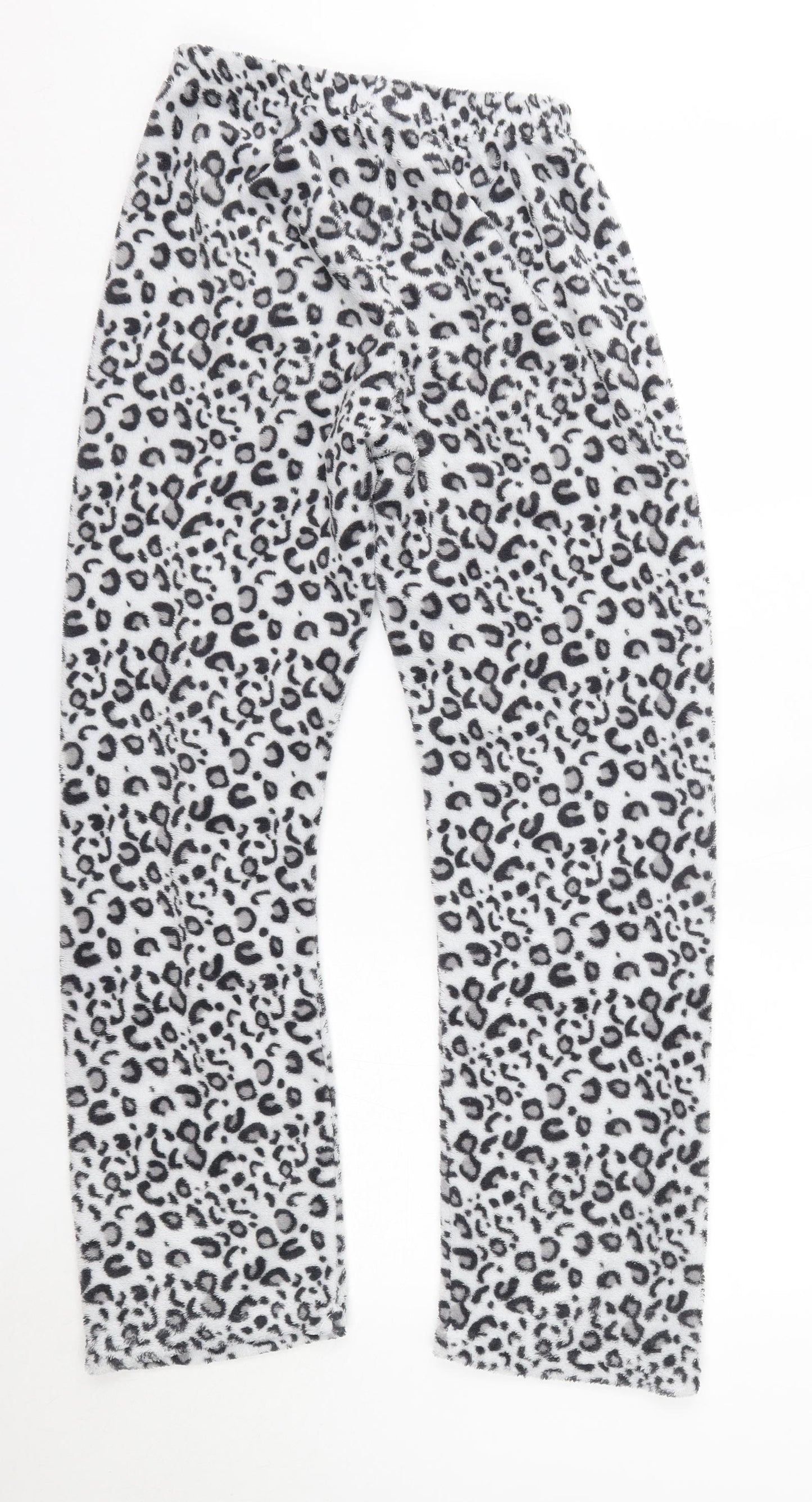 Primark Womens Grey Animal Print Polyester  Pyjama Pants Size XS