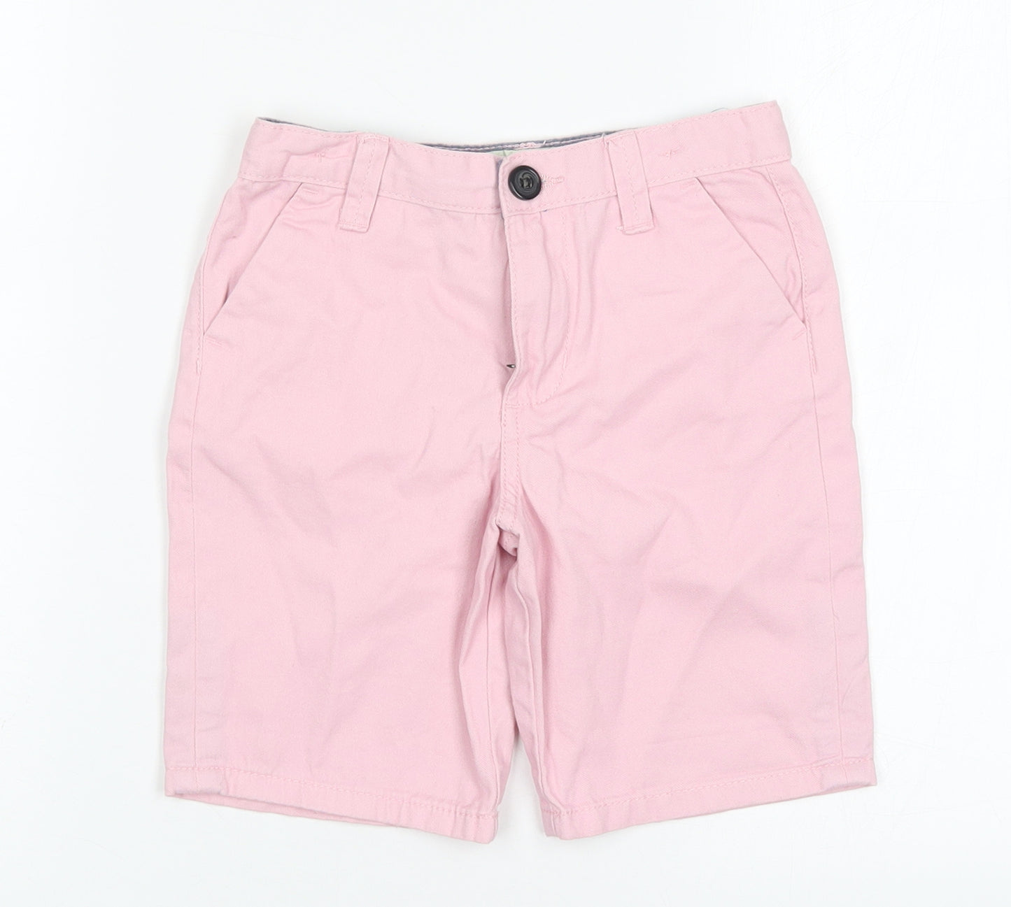 Denim Co Girls Pink  Cotton Chino Shorts Size 5-6 Years  Regular