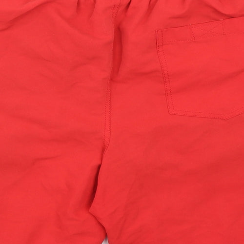 River Island Mens Red  Polyester Athletic Shorts Size S L6 in Regular Drawstring