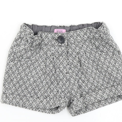 F&F Girls Grey  Polyester Sailor Shorts Size 2-3 Years  Regular Buckle