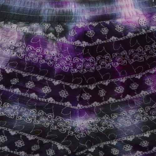 Gap Girls Purple Geometric Viscose Sweat Shorts Size 11-12 Years  Regular Tie - galaxy design