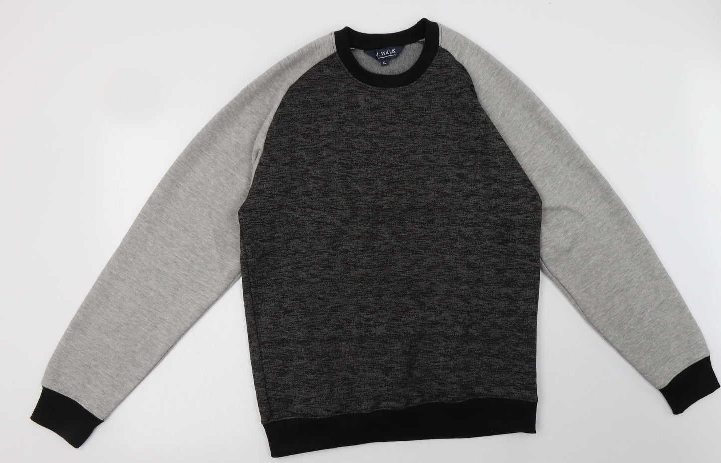 J.J.Willis Mens Black  Cotton Pullover Sweatshirt Size XL