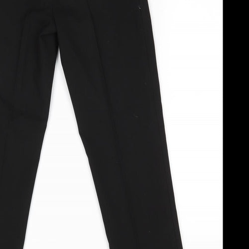 Marks and Spencer Boys Black  Polyester Dress Pants Trousers Size 11-12 Years  Regular Zip - Back Elastication
