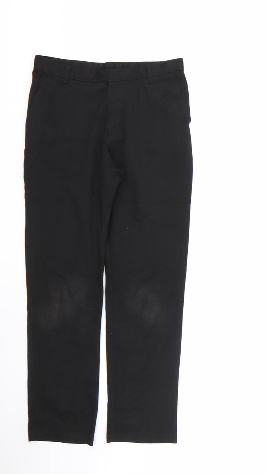 George Boys Black  Polyester Dress Pants Trousers Size 12-13 Years  Regular