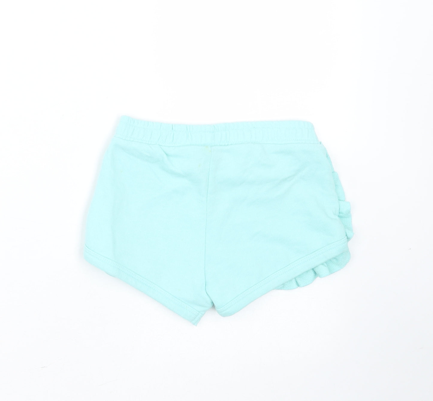 Matalan Girls Green  Cotton Hot Pants Shorts Size 4 Years  Regular