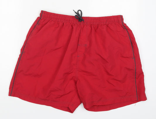 Pro Tonic Mens Red  Polyester Athletic Shorts Size XL L6 in Regular Drawstring