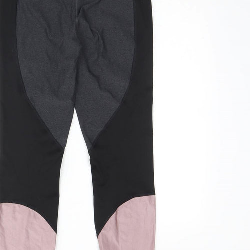 H&M Womens Black  Polyester Capri Leggings Size M L27 in Regular