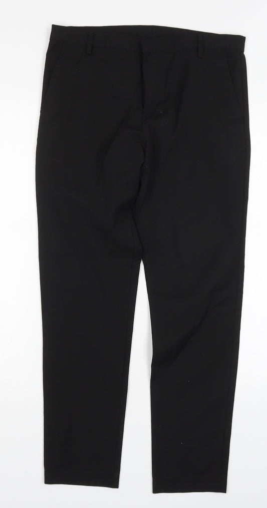 NEXT Girls Black  Polyester Dress Pants Trousers Size 13 Years  Regular Hook & Eye