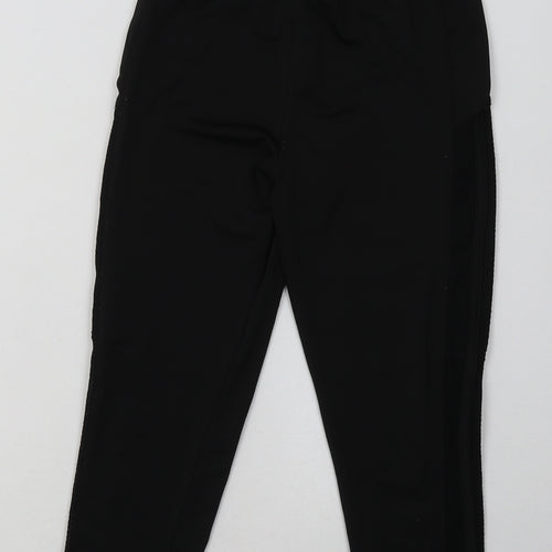 miss evie Girls Black  Polyester Cropped Trousers Size 12 Years  Regular