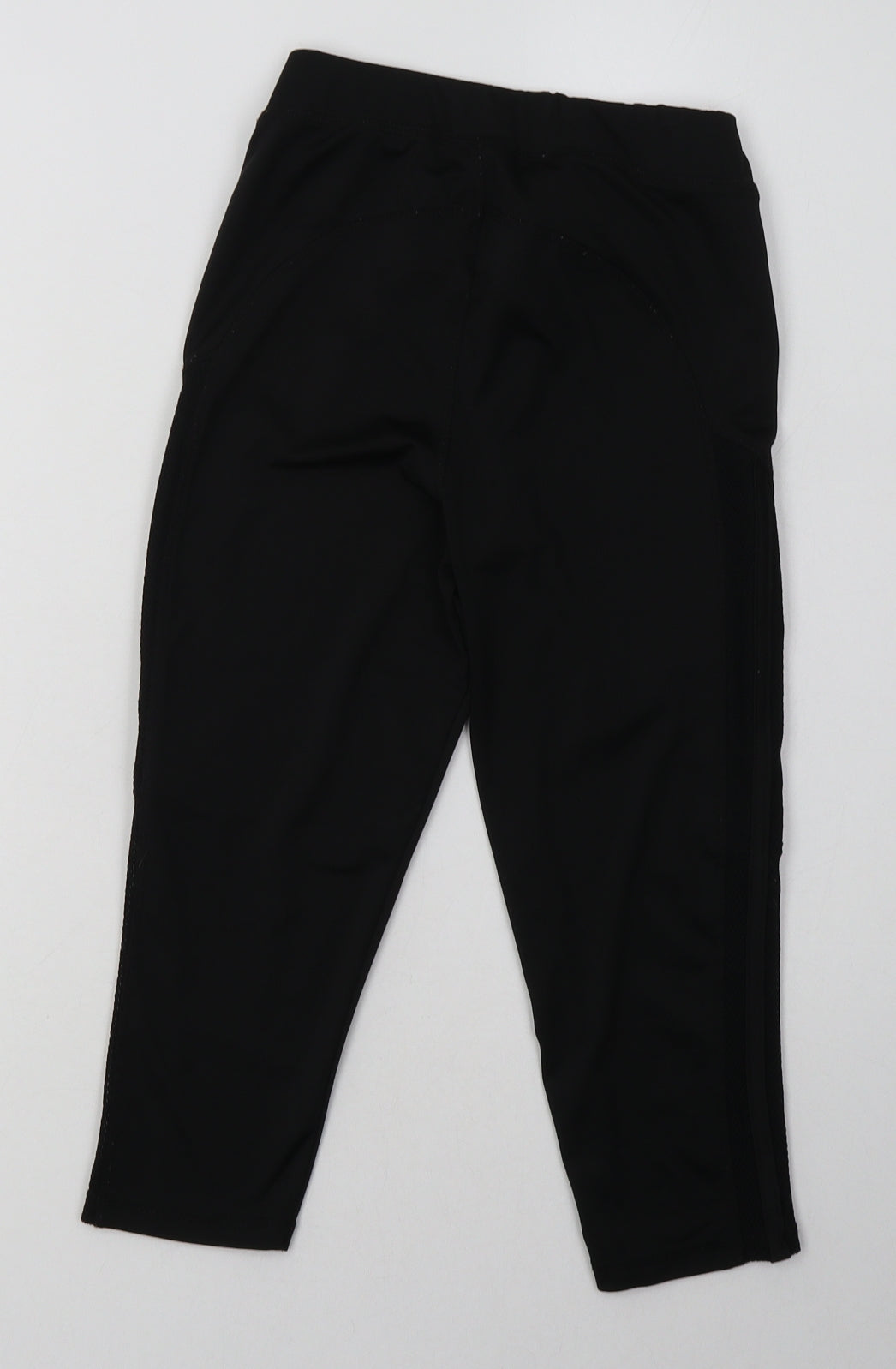 miss evie Girls Black  Polyester Cropped Trousers Size 12 Years  Regular