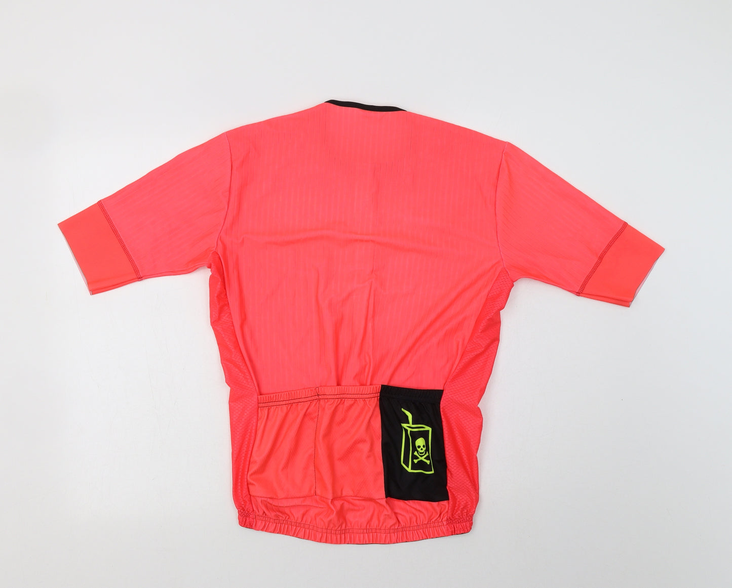 Pirate Juice Womens Pink   Basic T-Shirt Size L Crew Neck Zip