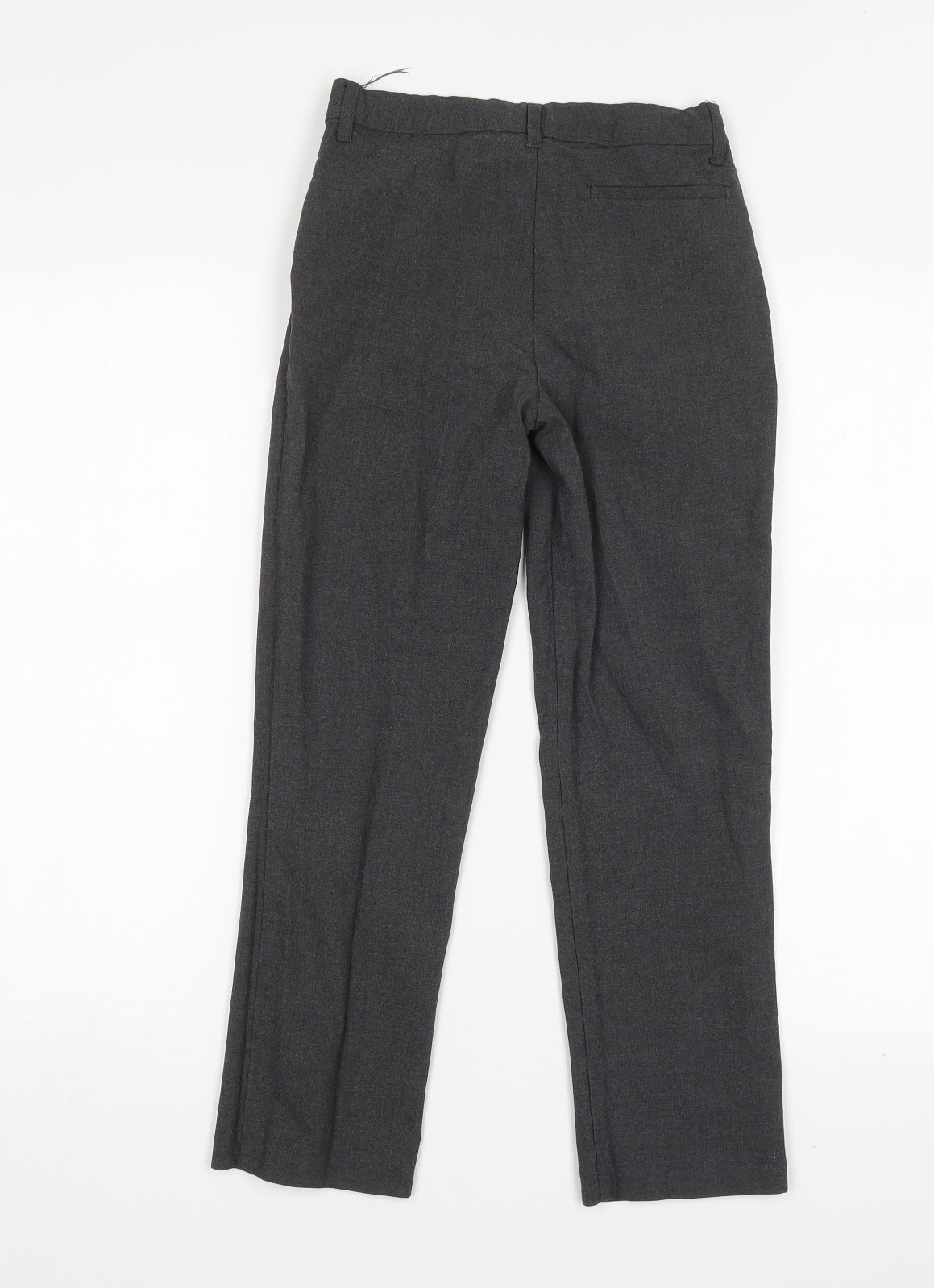 M&S Boys Grey  Polyester Dress Pants Trousers Size 9-10 Years  Regular