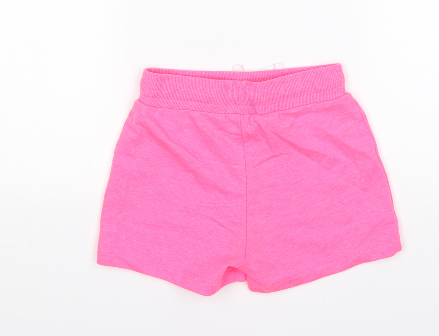 George Girls Pink  Polyester Sweat Shorts Size 5-6 Years  Regular