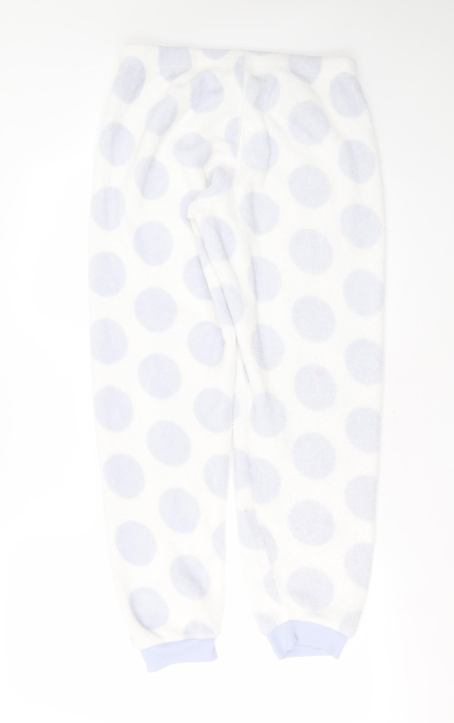 Primark Womens White Polka Dot Polyester  Pyjama Pants Size M