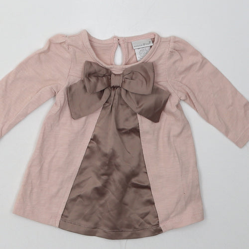 Maggie & Zoe Girls Pink  Coir Basic Casual Size 3 Years Crew Neck Button