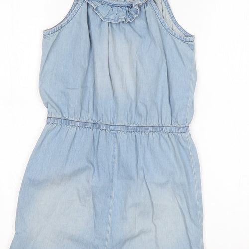 NEXT Girls Blue  Cotton Playsuit One-Piece Size 12 Years