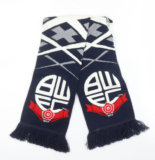 Bolton Wanderers Mens Blue  Polyester Scarf  One Size