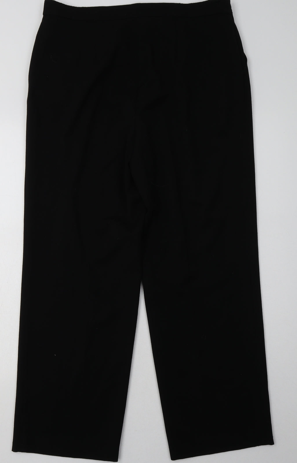 Gelco Womens Black  Polyester Trousers  Size 14 L30 in Regular Button