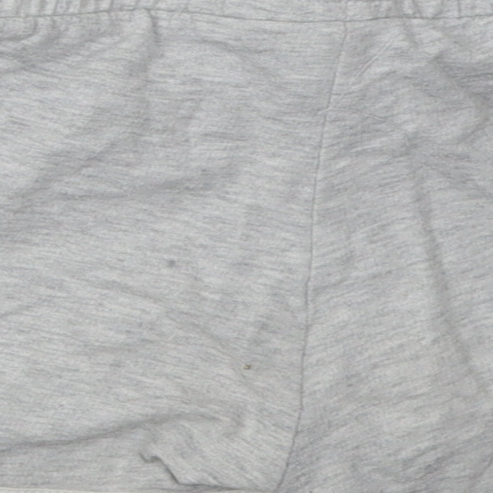 F&F Girls Grey  Cotton Sweat Shorts Size 8-9 Years  Regular Tie