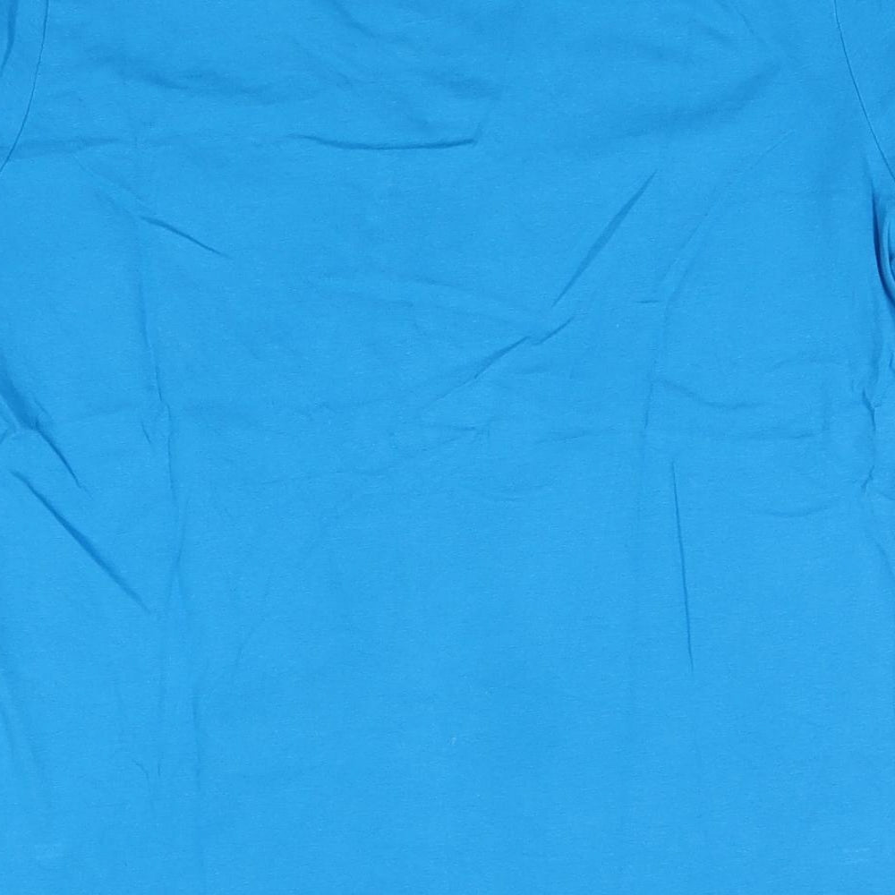 Stedman Womens Blue  100% Cotton Basic T-Shirt Size XL V-Neck