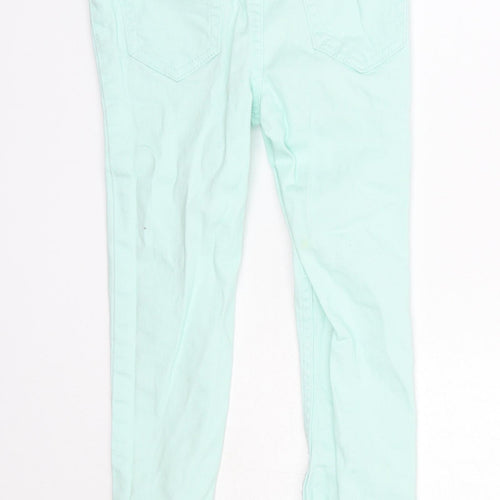 Evie Angel Girls Green  Cotton Chino Trousers Size 3-4 Years  Regular