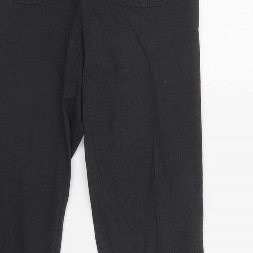 M&S Girls Grey  Polyester Dress Pants Trousers Size 12 Years  Regular  - School Wear
