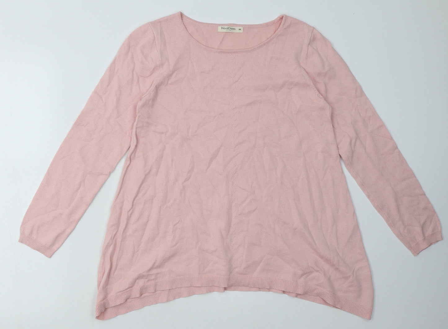Woolovers Womens Pink  Cotton Pullover Sweatshirt Size XS  Pullover