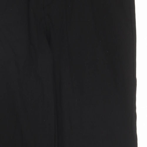 M&S Boys Black  Polyester Carpenter Trousers Size 14-15 Years L27 in Regular Zip