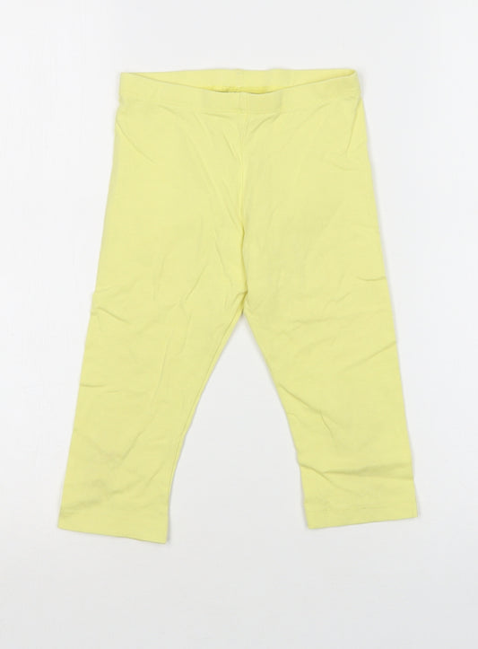 Lupilu Girls Yellow  Cotton Jegging Trousers Size 5-6 Years  Regular  - Leggings