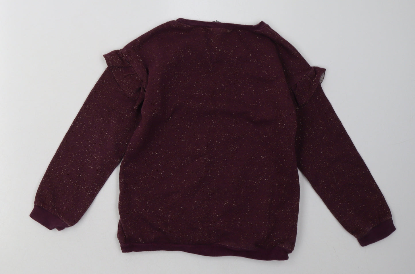 George Girls Purple  Cotton Pullover Sweatshirt Size 8-9 Years  Pullover