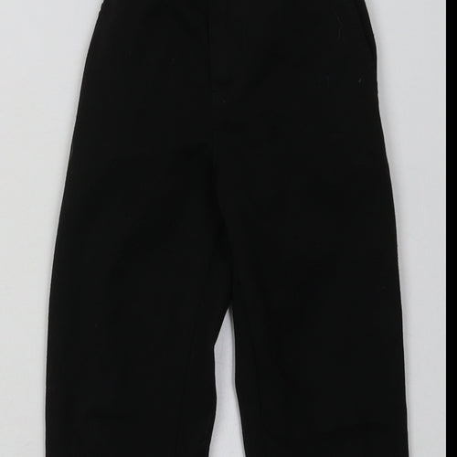 George Boys Black  Polyester Capri Trousers Size 5-6 Years  Regular Hook & Eye - School Wear