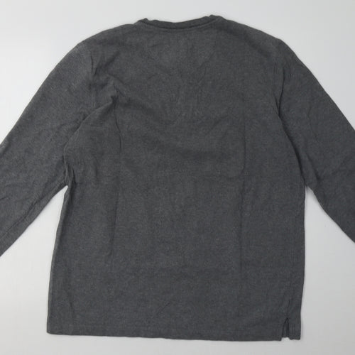 Covington Mens Grey Striped Cotton Pullover Sweatshirt Size L