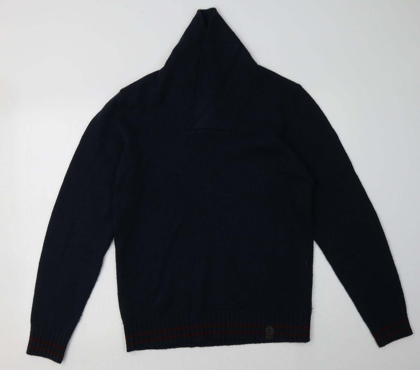 Ambrose Mens Blue  Acrylic Pullover Sweatshirt Size M