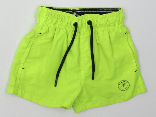 Nutmeg Boys Yellow  Polyester Sweat Shorts Size 2-3 Years  Regular Tie - miami beach