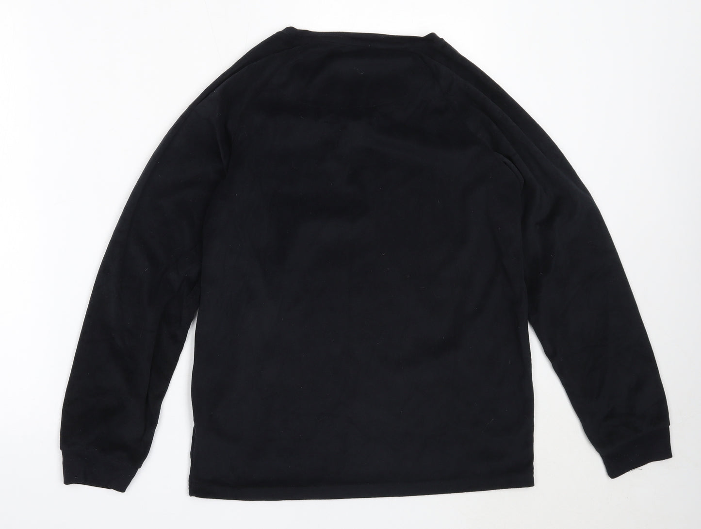 Primark Womens Black Solid Polyester Top Pyjama Top Size XS