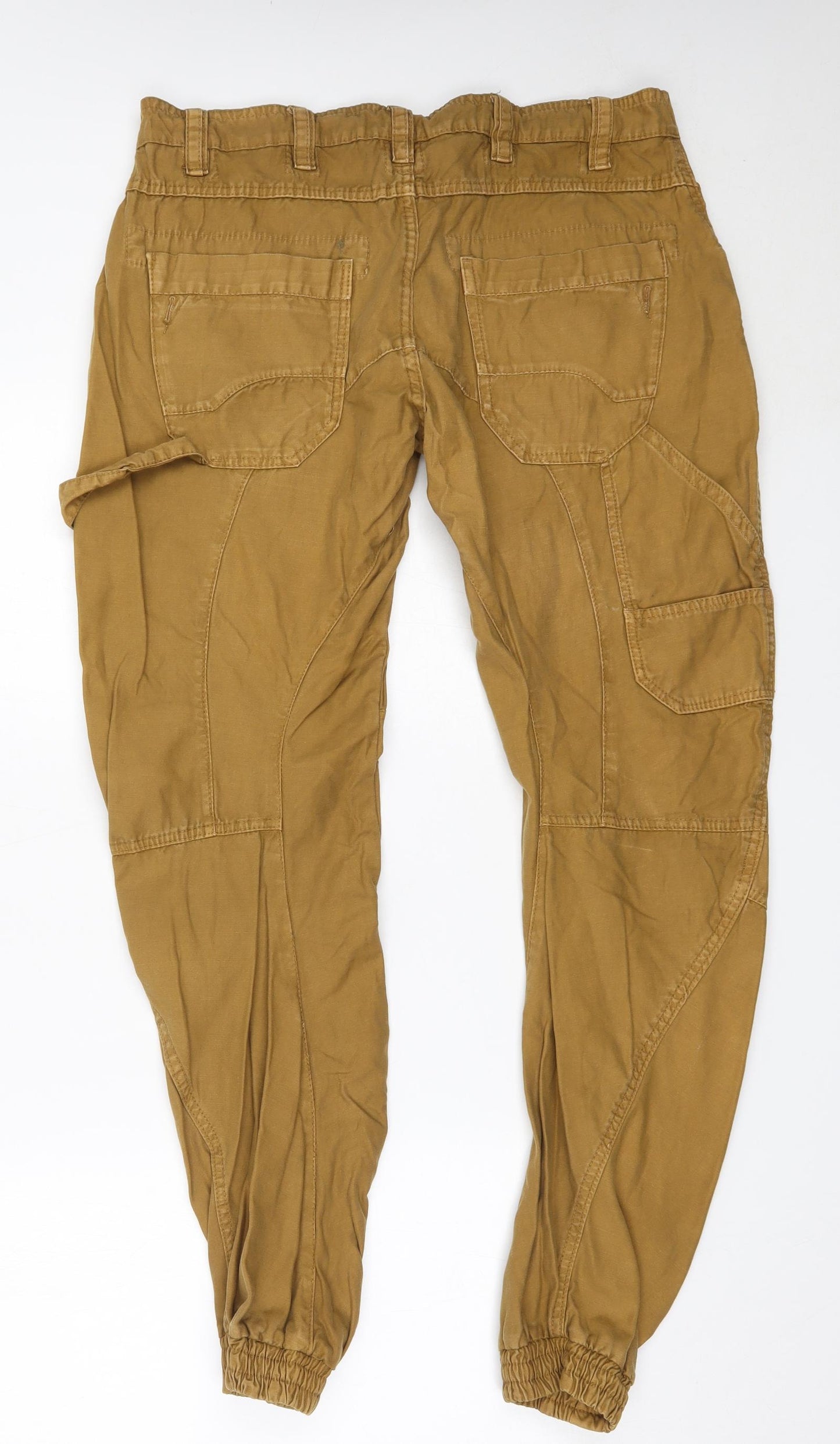 Primark Mens Beige  Cotton Cargo Trousers Size 36 in L31 in Regular