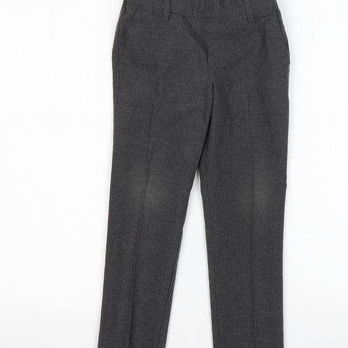 M&S Boys Grey  Polyester Dress Pants Trousers Size 4-5 Years  Regular