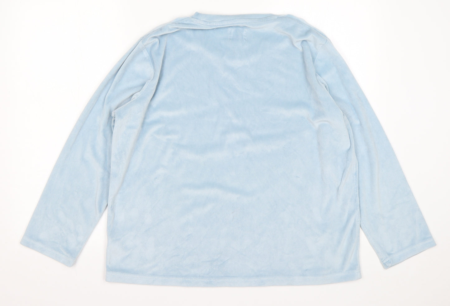 Matalan Womens Blue  Polyester Top Pyjama Top Size M