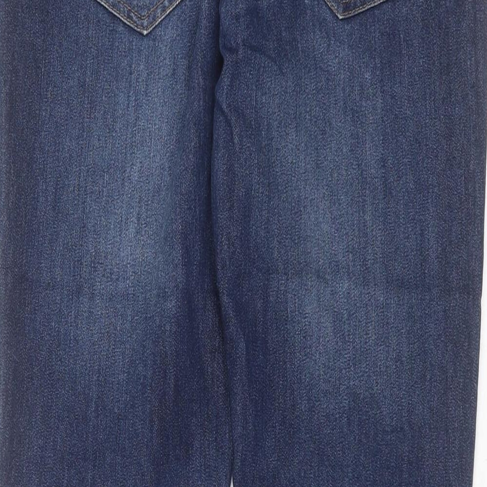 Primark Mens Blue  Cotton Skinny Jeans Size 32 in L30 in Extra-Slim Button