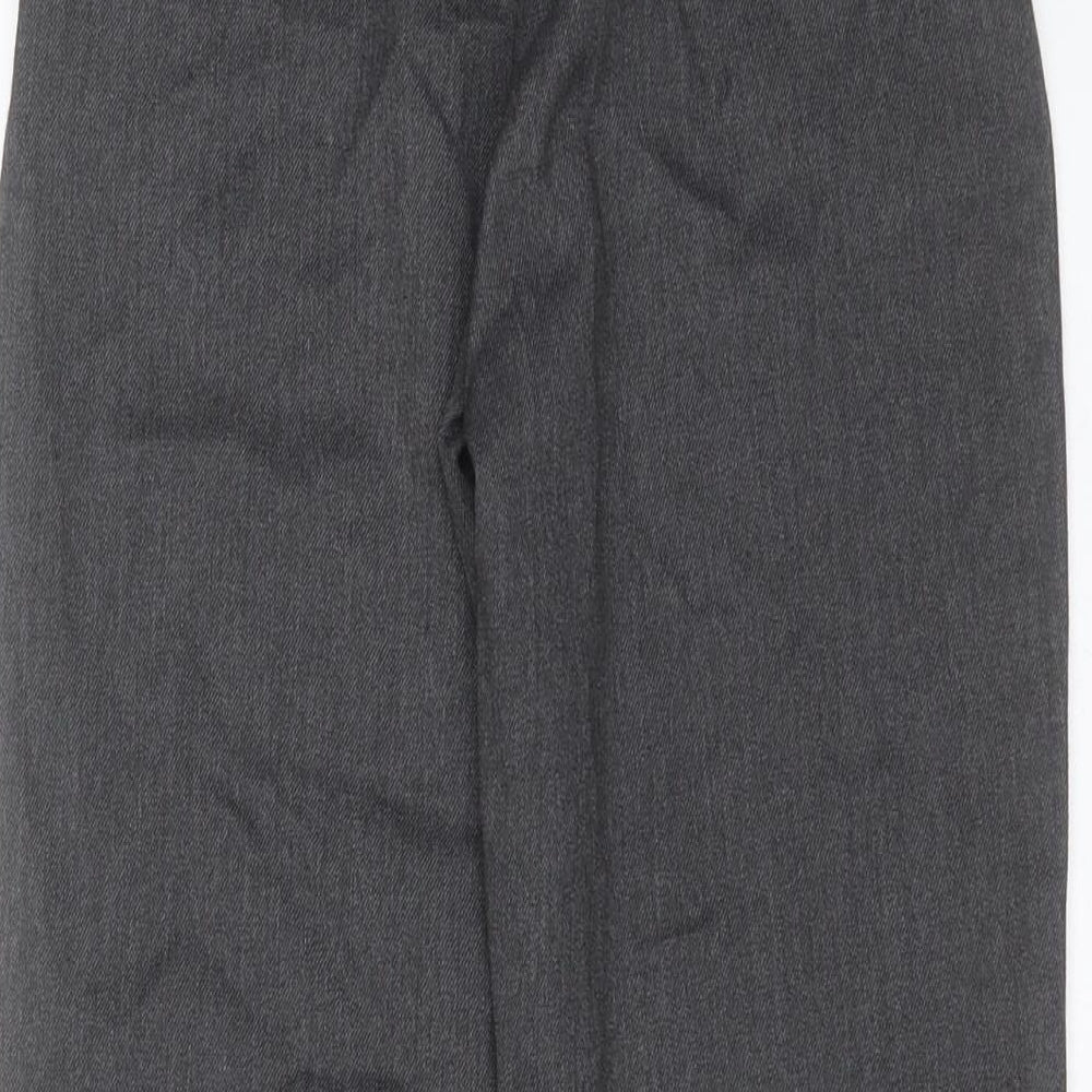 George Boys Grey  Polyester  Trousers Size 9-10 Years  Regular Zip - school