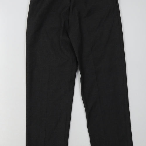 sainsburys Boys Grey  Polyester Capri Trousers Size 10 Years  Regular Hook & Eye - School Wear