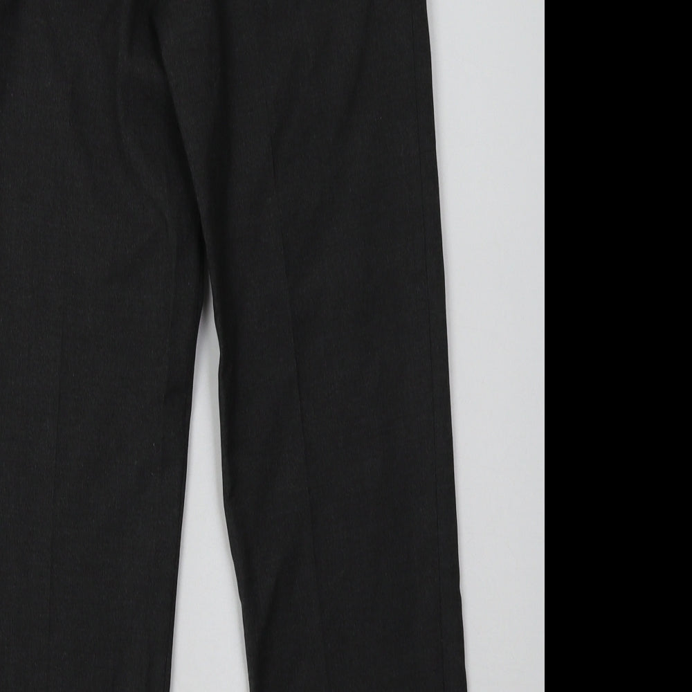 sainsburys Boys Grey  Polyester Capri Trousers Size 10 Years  Regular Hook & Eye - School Wear