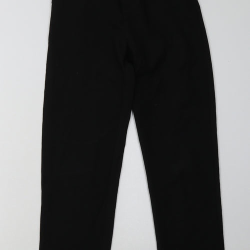 sainsburys Boys Black  Polyester Capri Trousers Size 12 Years  Regular Hook & Eye - School Wear