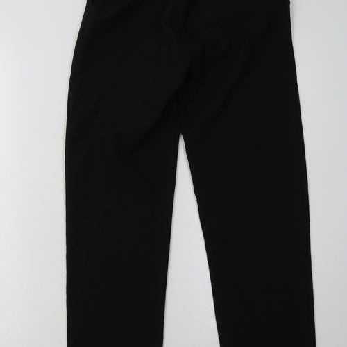 sainsburys Boys Black  Polyester Capri Trousers Size 12 Years  Regular Hook & Eye - School Wear