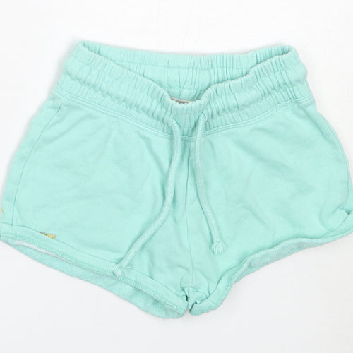 NEXT Girls Green  Cotton Hot Pants Shorts Size 4 Years  Regular