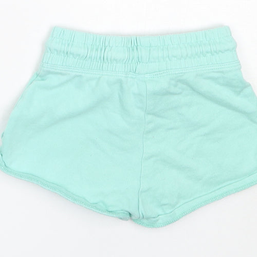 NEXT Girls Green  Cotton Hot Pants Shorts Size 4 Years  Regular
