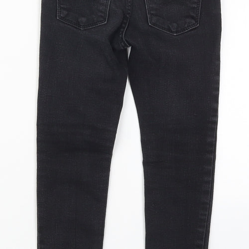Gap Girls Black  Cotton Skinny Jeans Size 6 Years  Regular Button