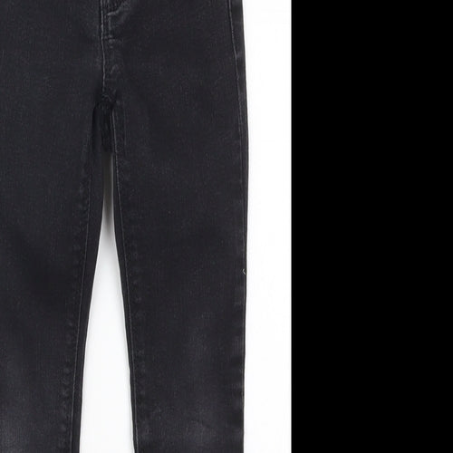 Gap Girls Black  Cotton Skinny Jeans Size 6 Years  Regular Button