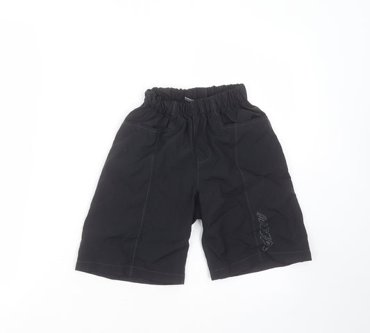 Altura Boys Black  Nylon Bermuda Shorts Size 5-6 Years  Regular  - padded